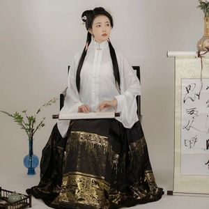 SOLD - Ming dynasty hanfu - modified "horse face"/"mamian" skirt (改良明制马面裙)